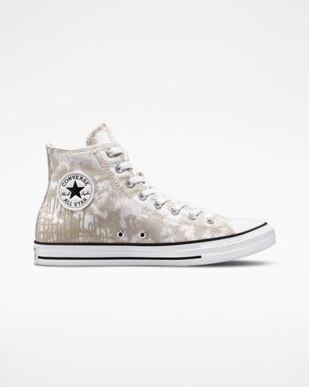 Women's Converse Chuck Taylor All Star Dip Dye High Top Shoes Grey / White / Black | AU 693C4E